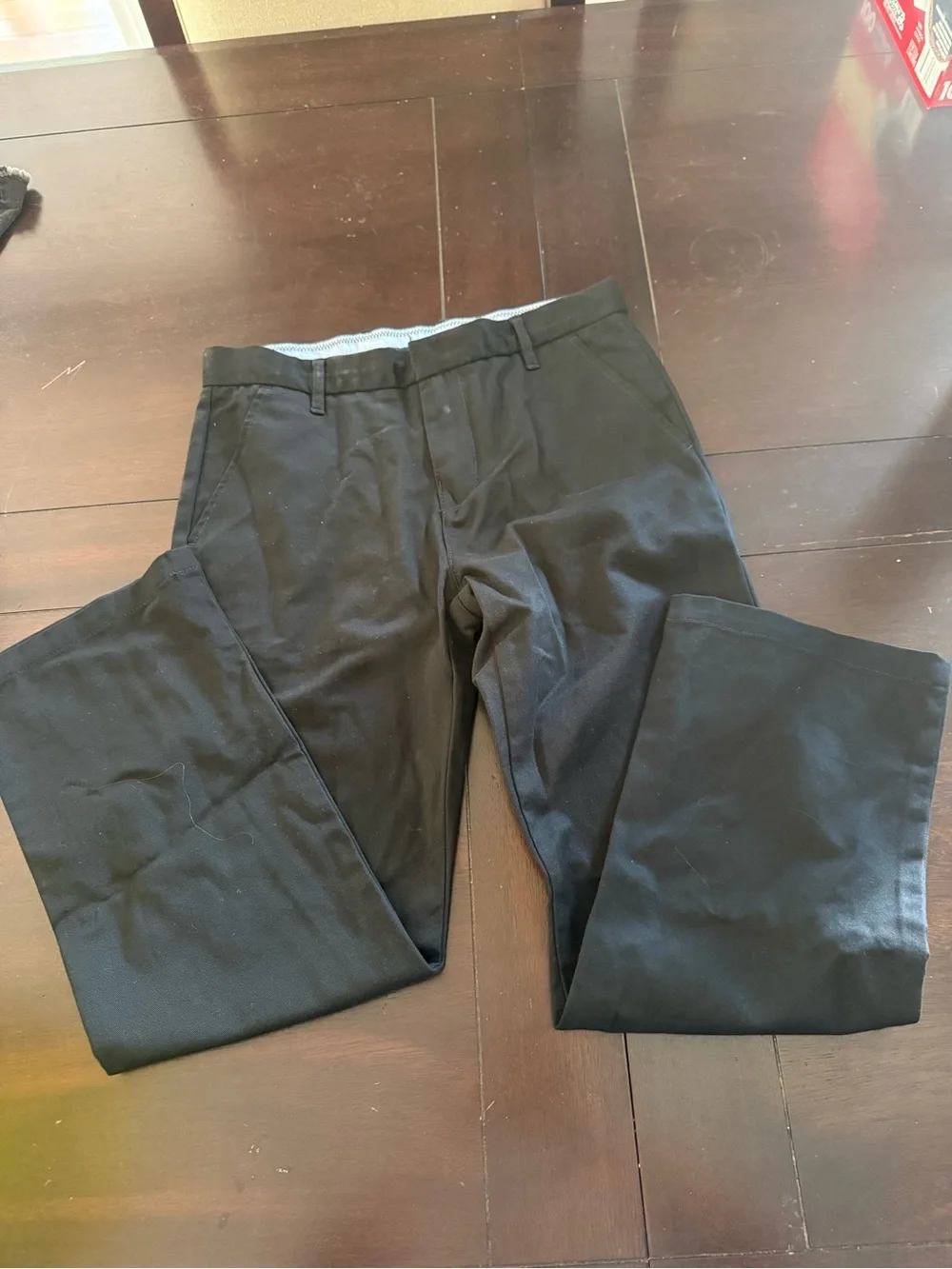 Kids Black Dress Pants - Classic Straight Leg